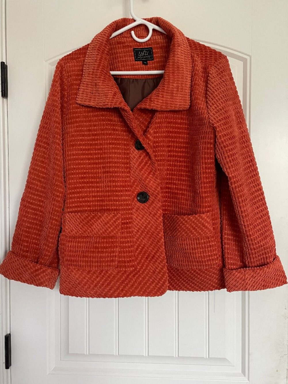 Orange corduroy jacket🍊✨